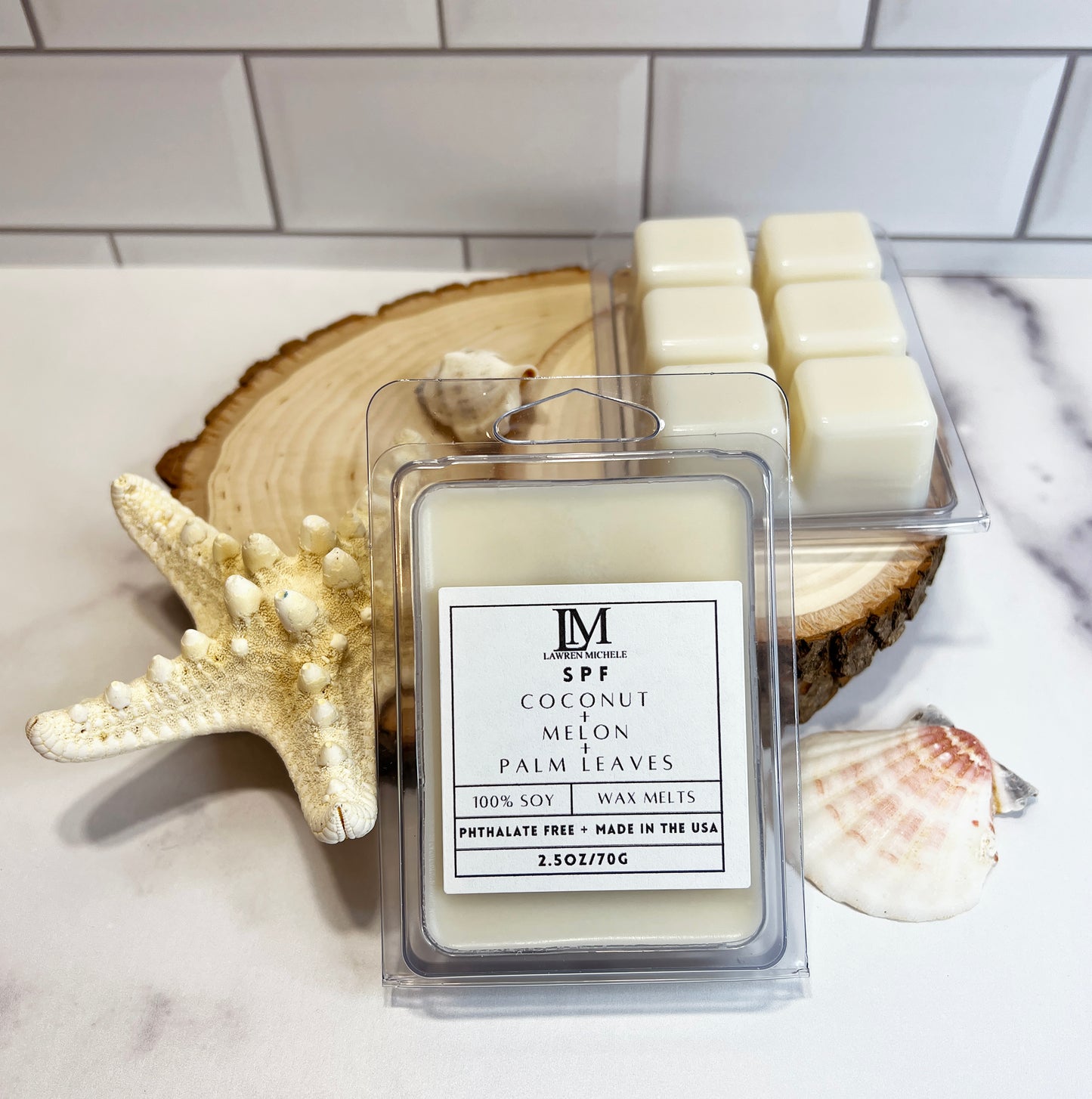 SPF Wax Melts - Coconut, Melon, Palm Leaves