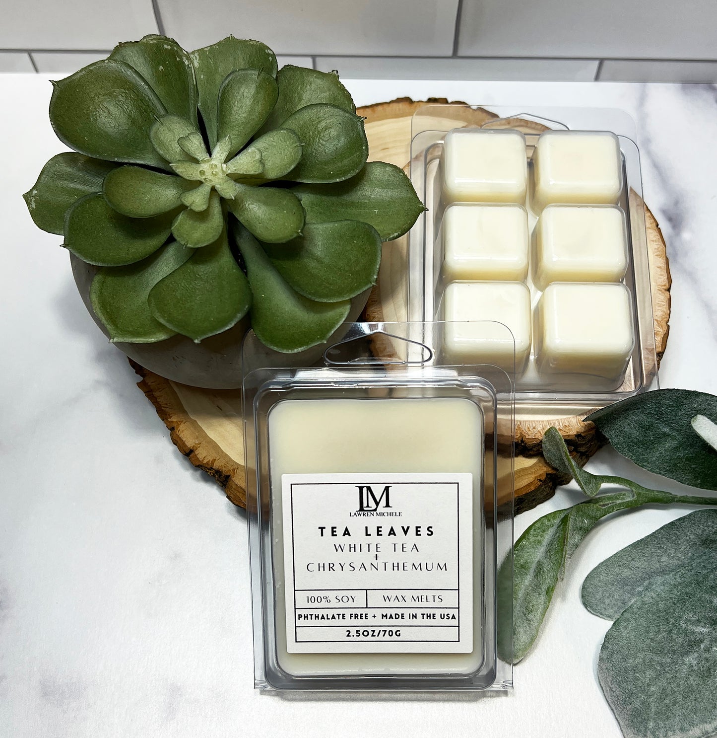 Tea Leaves Wax Melts - White Tea, Chrysanthemum
