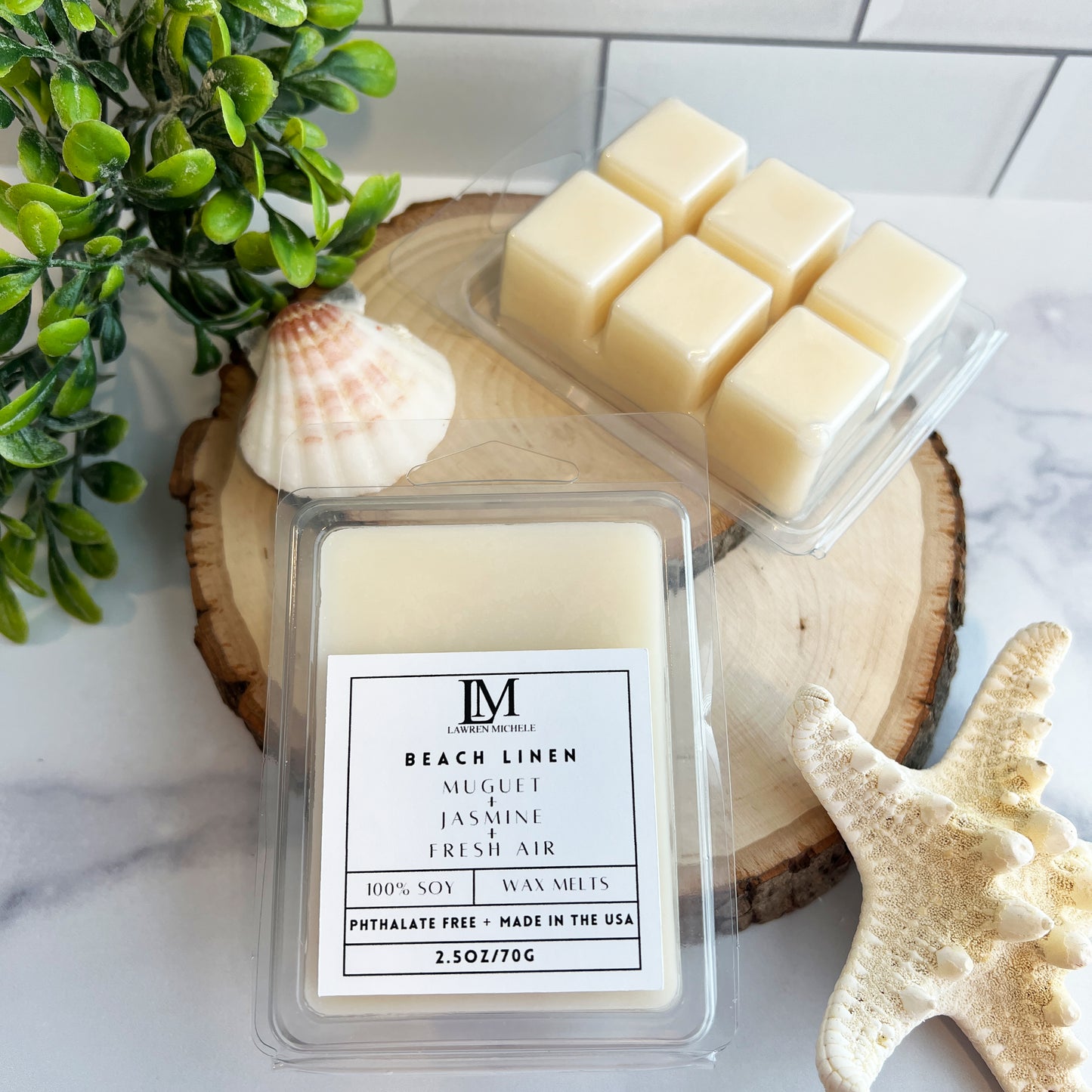Beach Linen Wax Melts - Muguet, Jasmine, Fresh Air