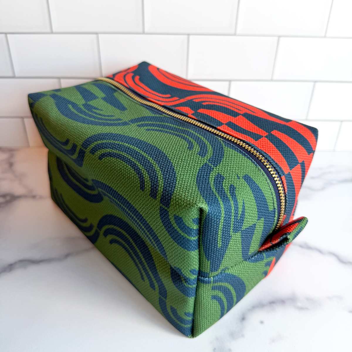 'Bring It' Canvas Collapsible Travel Makeup Bag