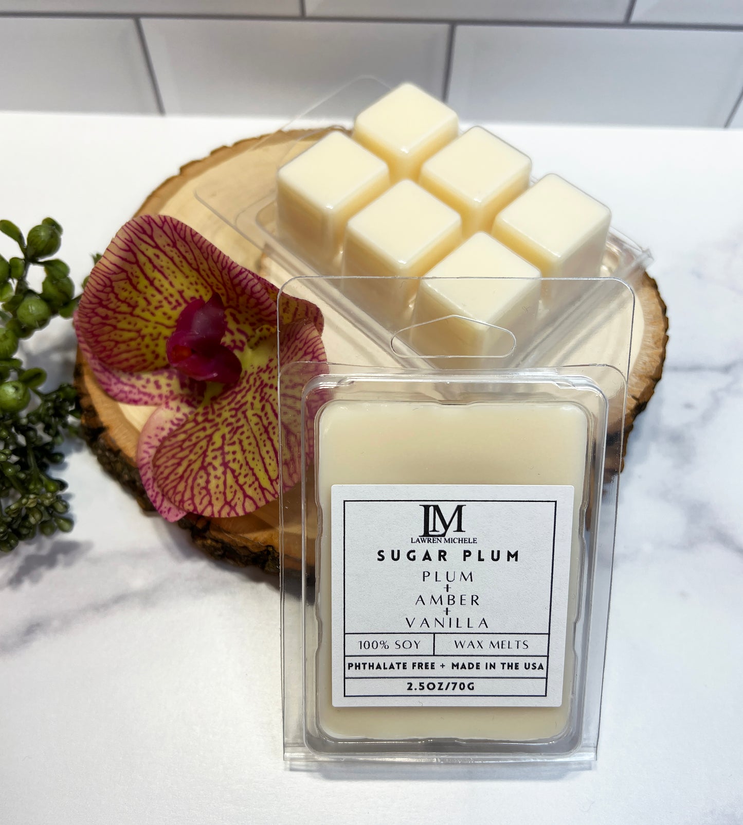 Sugar Plum Wax Melts - Plum, Amber, Vanilla