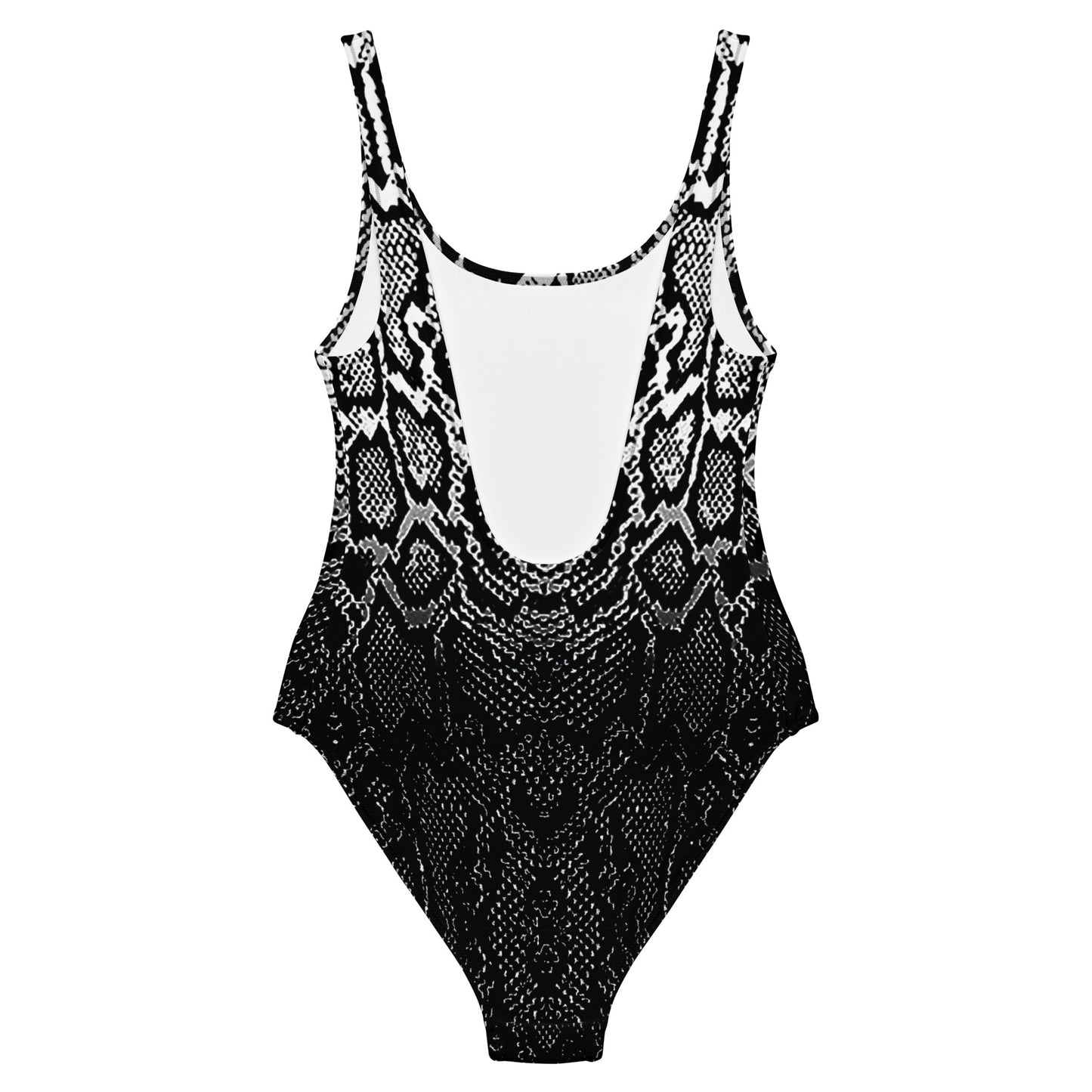 Ombre One-Piece Snakeskin Print Swimsuit