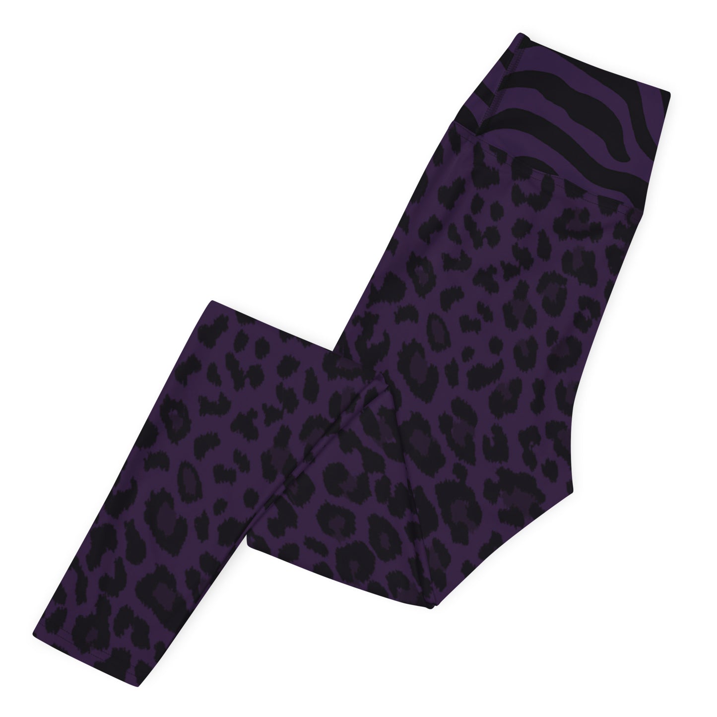 Purple Cheetah Zebra Animal Print Leggings