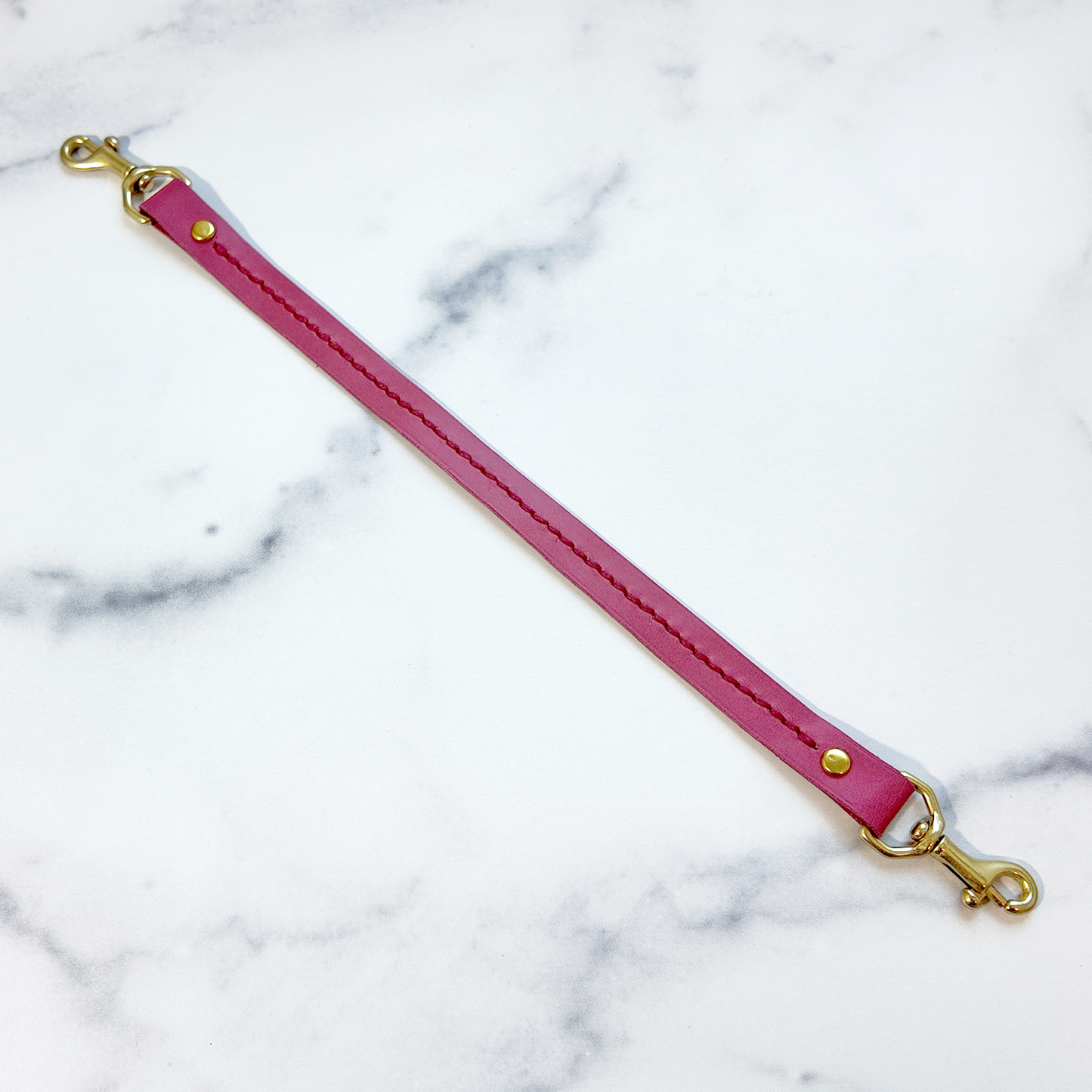 'Finders Keepers' Hand-Stitched Leather Key Leash