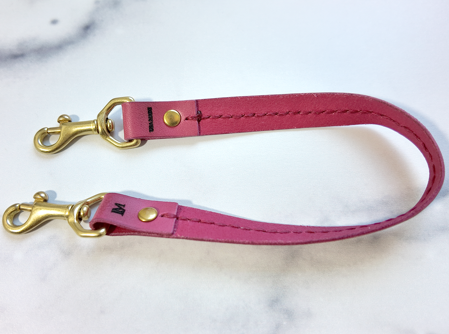 'Finders Keepers' Hand-Stitched Leather Key Leash