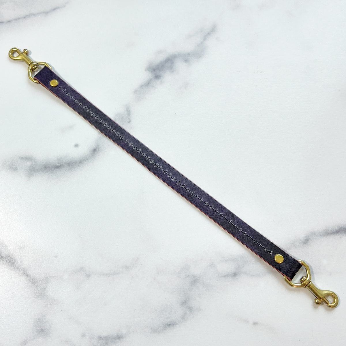 'Finders Keepers' Hand-Stitched Leather Key Leash