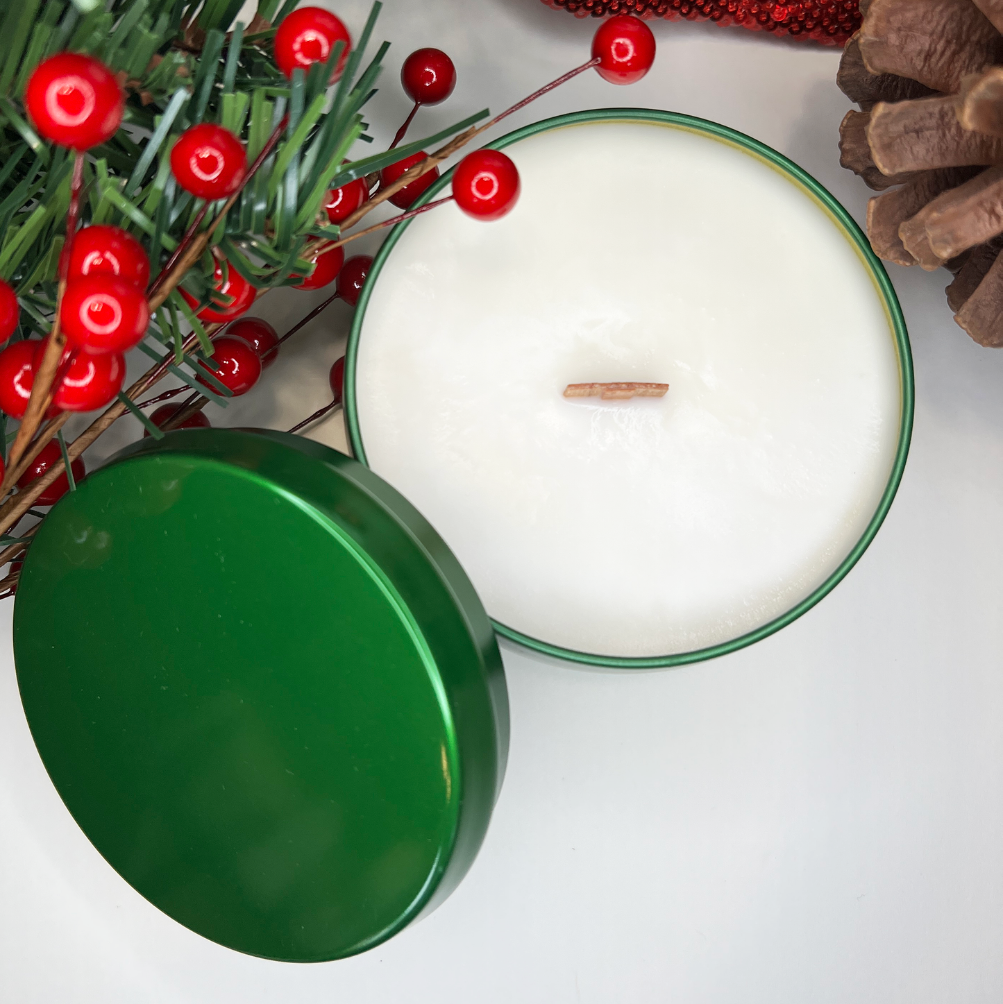Good Tidings Soy Wood Wick Holiday Candle