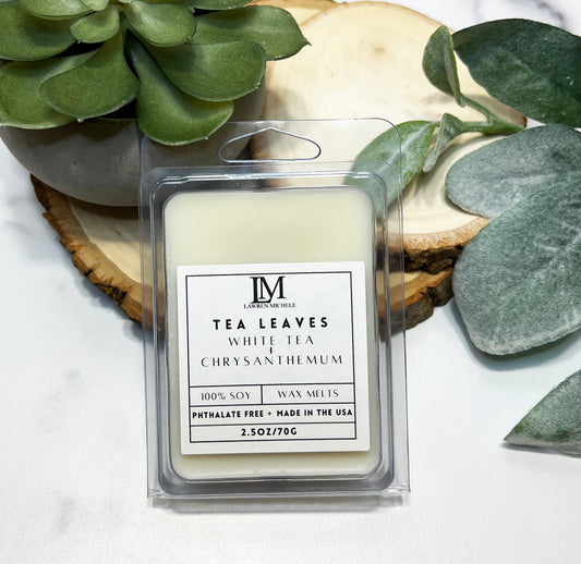 Tea Leaves Wax Melts - White Tea, Chrysanthemum