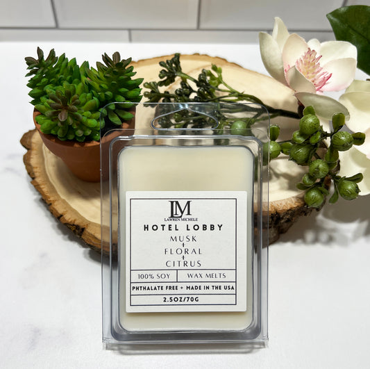 Hotel Lobby Wax Melts - Musk, Floral, Citrus