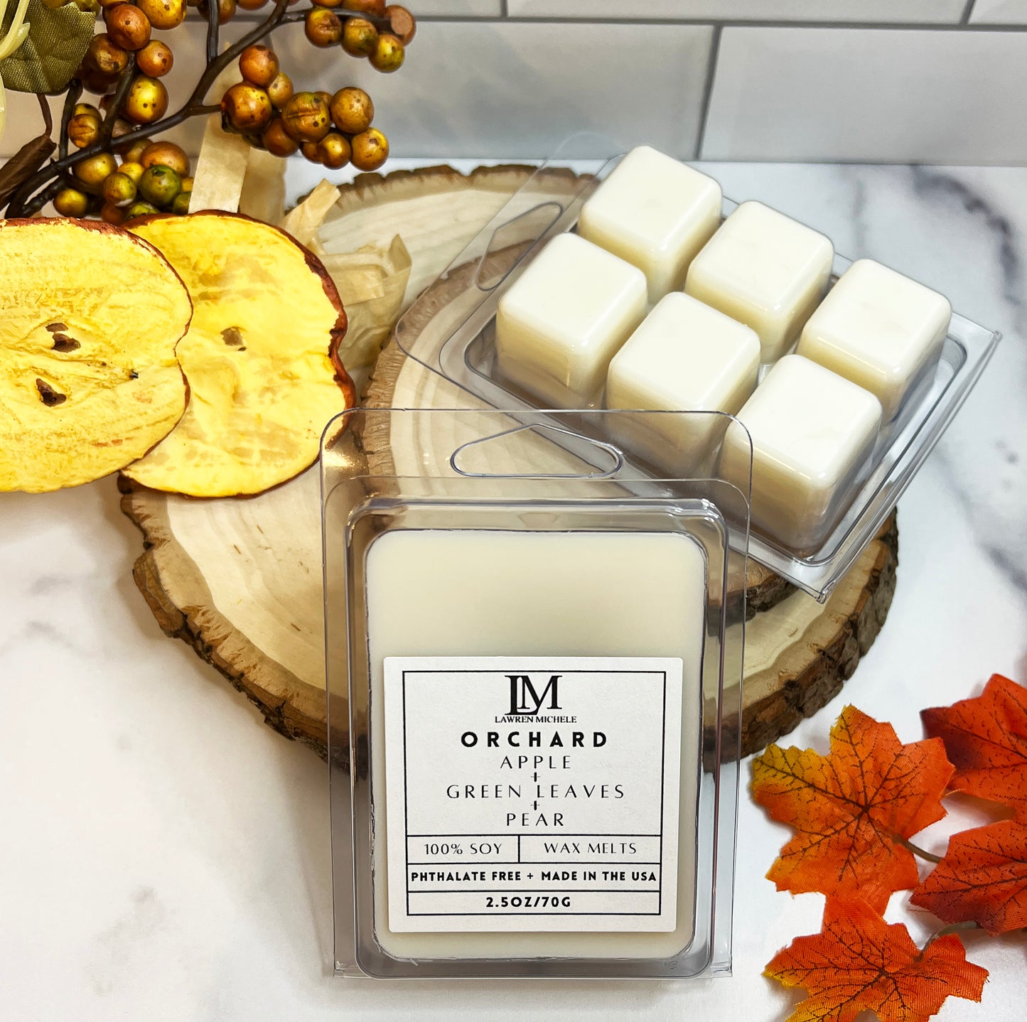 Orchard Wax Melts - Apple, Green Leaves, Pear
