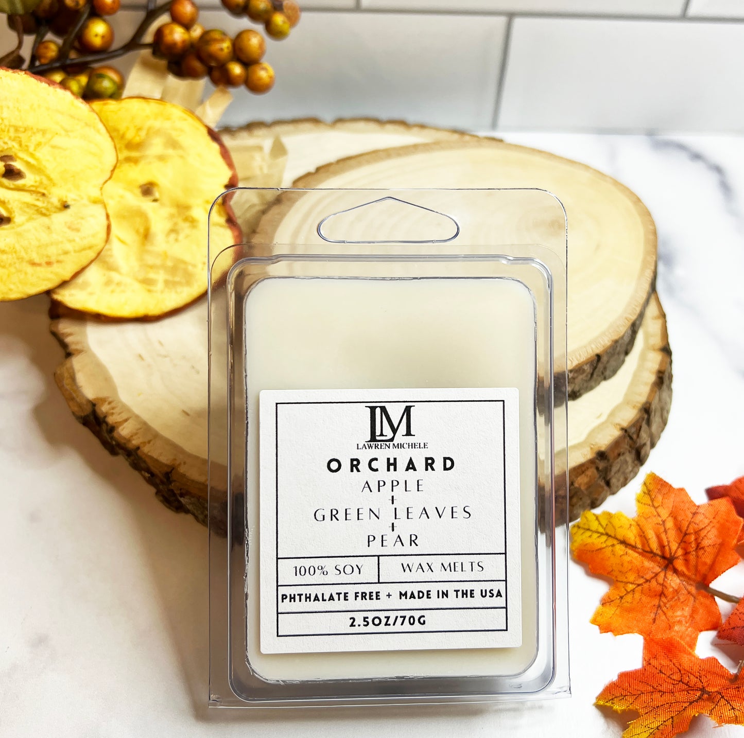 Orchard Wax Melts - Apple, Green Leaves, Pear