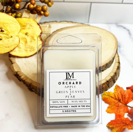 Orchard Wax Melts - Apple, Green Leaves, Pear