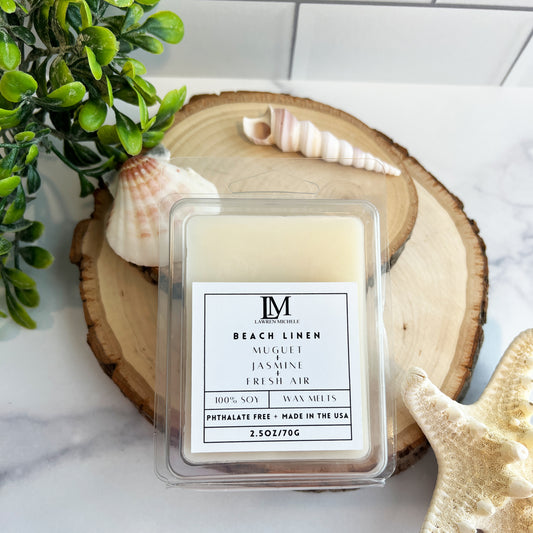 Beach Linen Wax Melts - Muguet, Jasmine, Fresh Air
