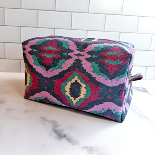 'Bring It' Canvas Collapsible Travel Makeup Bag