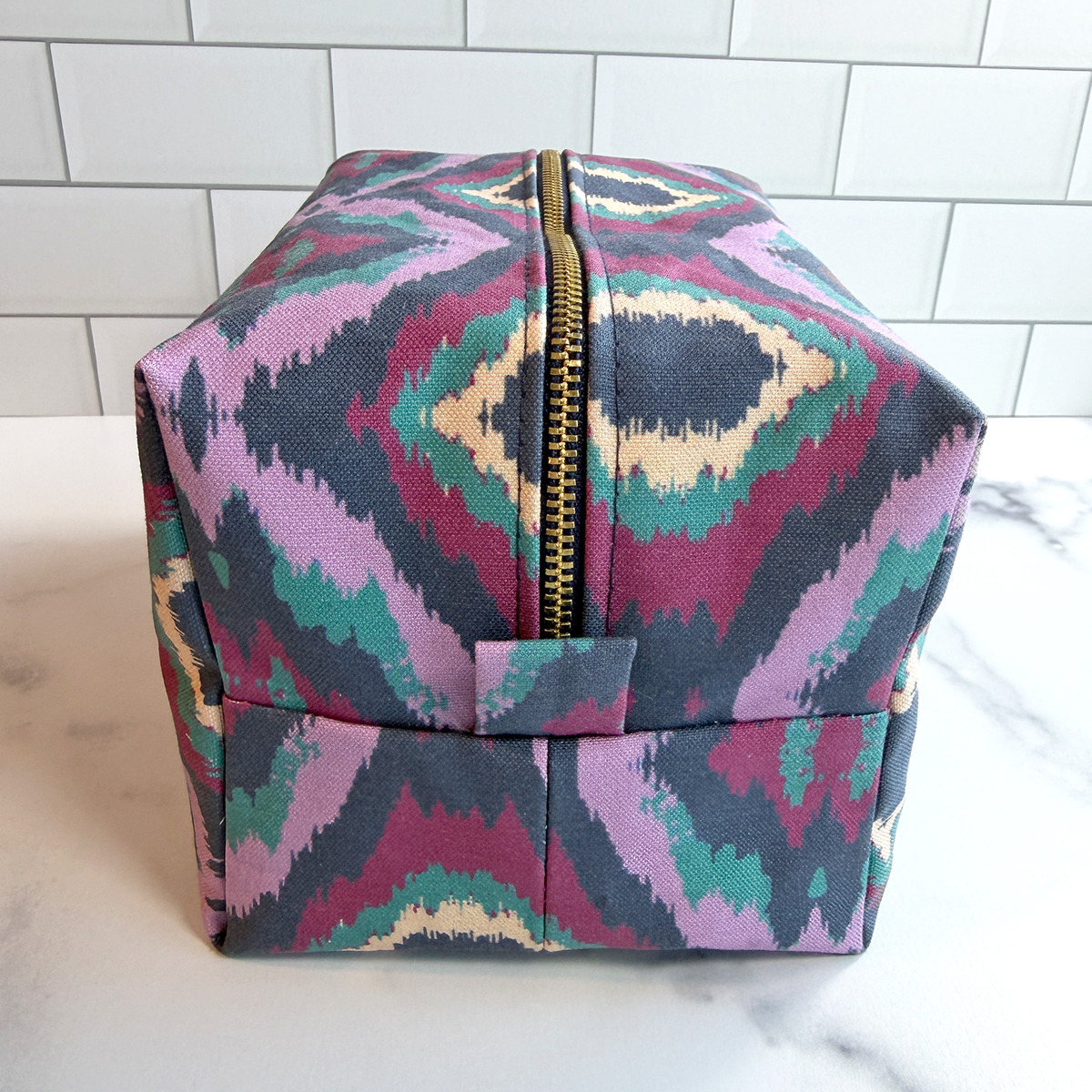 'Bring It' Canvas Collapsible Travel Makeup Bag