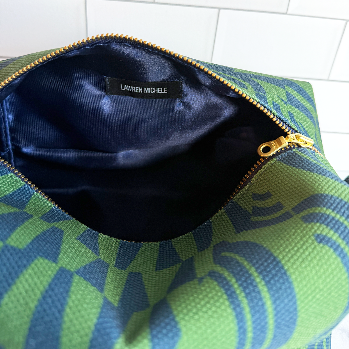 'Bring It' Canvas Collapsible Travel Makeup Bag