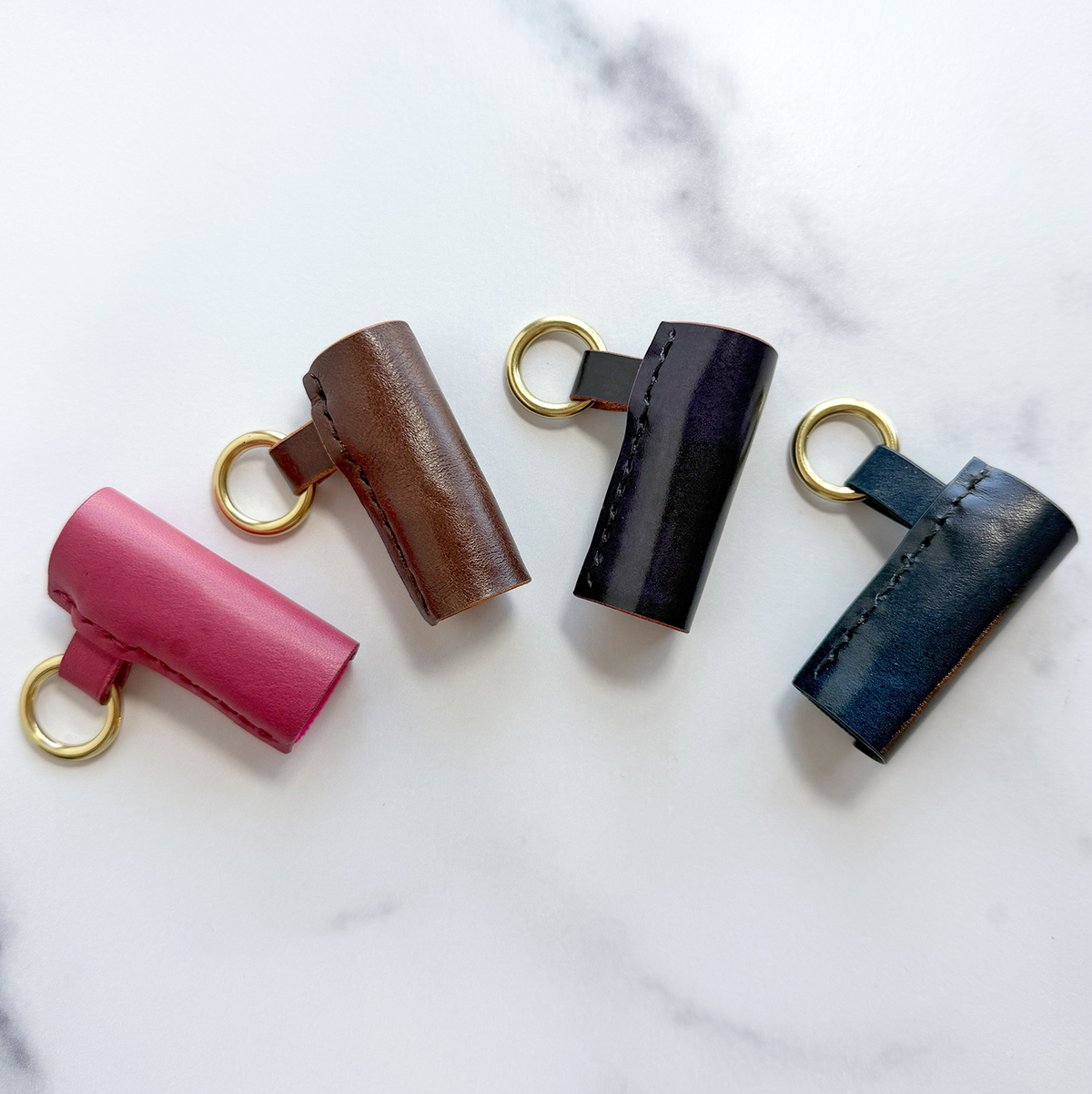 Leather Lip Balm Holder