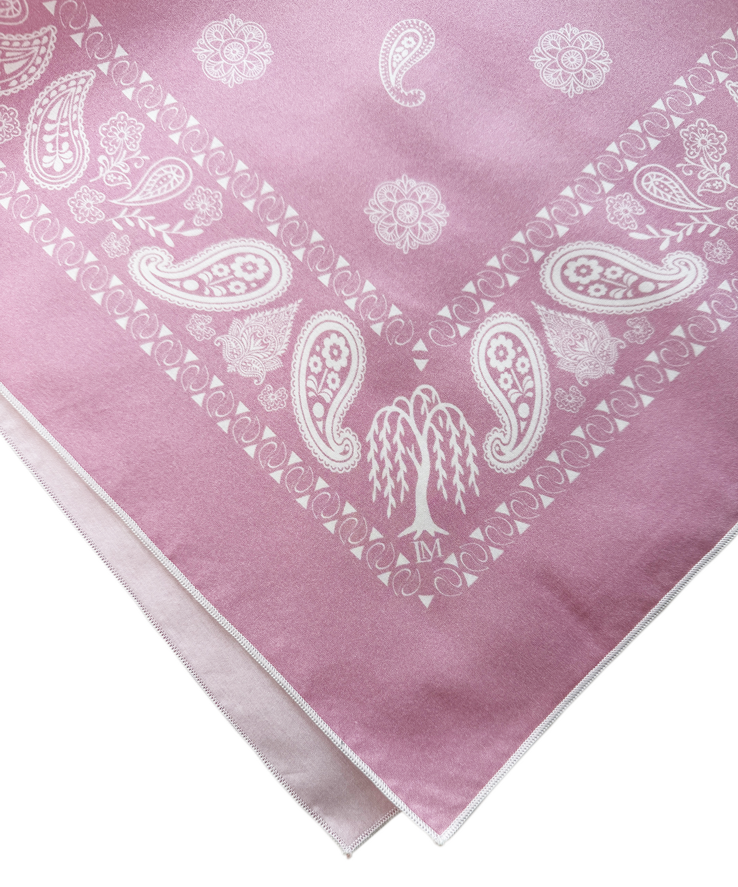 The Wolf & the Willow Cotton Silk Blend Bandana 26"x26"