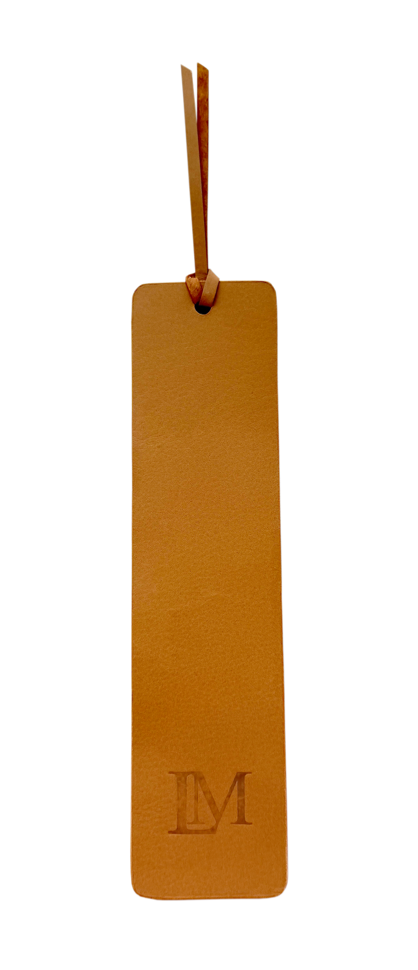 Flower Gold Foil Calfskin Leather Bookmark