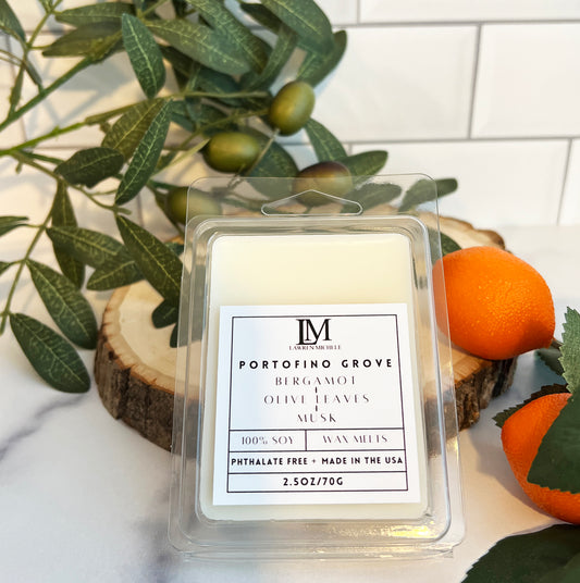 Portofino Grove Wax Melts - Bergamot, Olive Leaves, Musk
