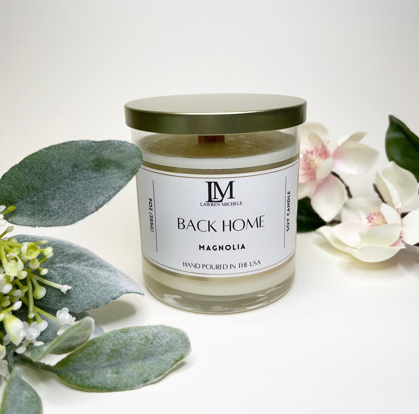 Back Home Glass Jar Wood Wick 9oz Soy Candle