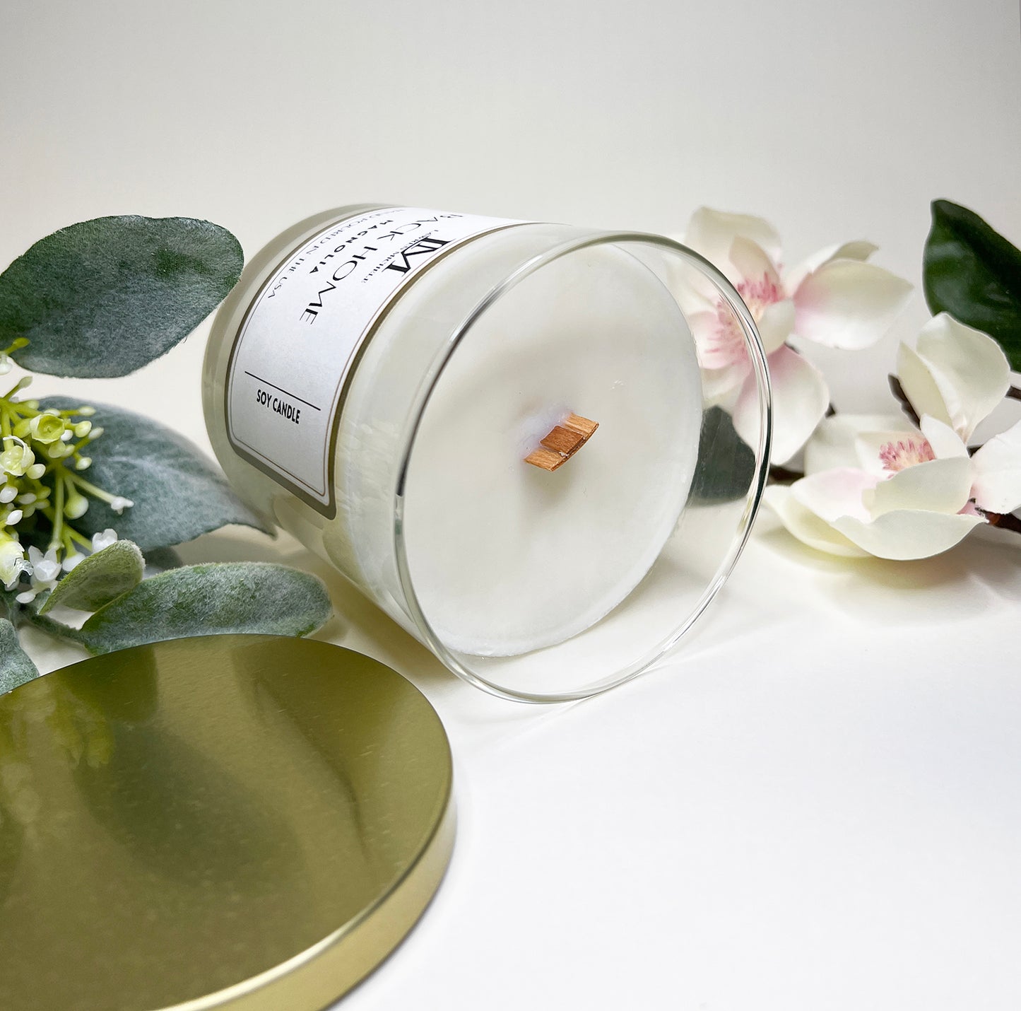 Back Home Glass Jar Wood Wick 9oz Soy Candle