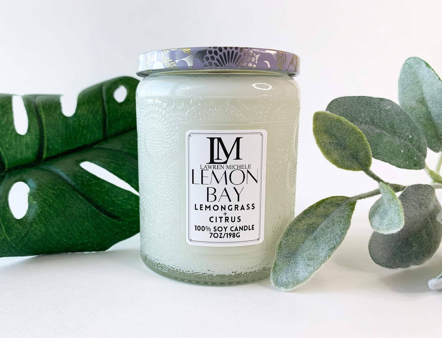 Lemon Bay Special Edition Glass Jar Wood Wick 7oz Soy Candle
