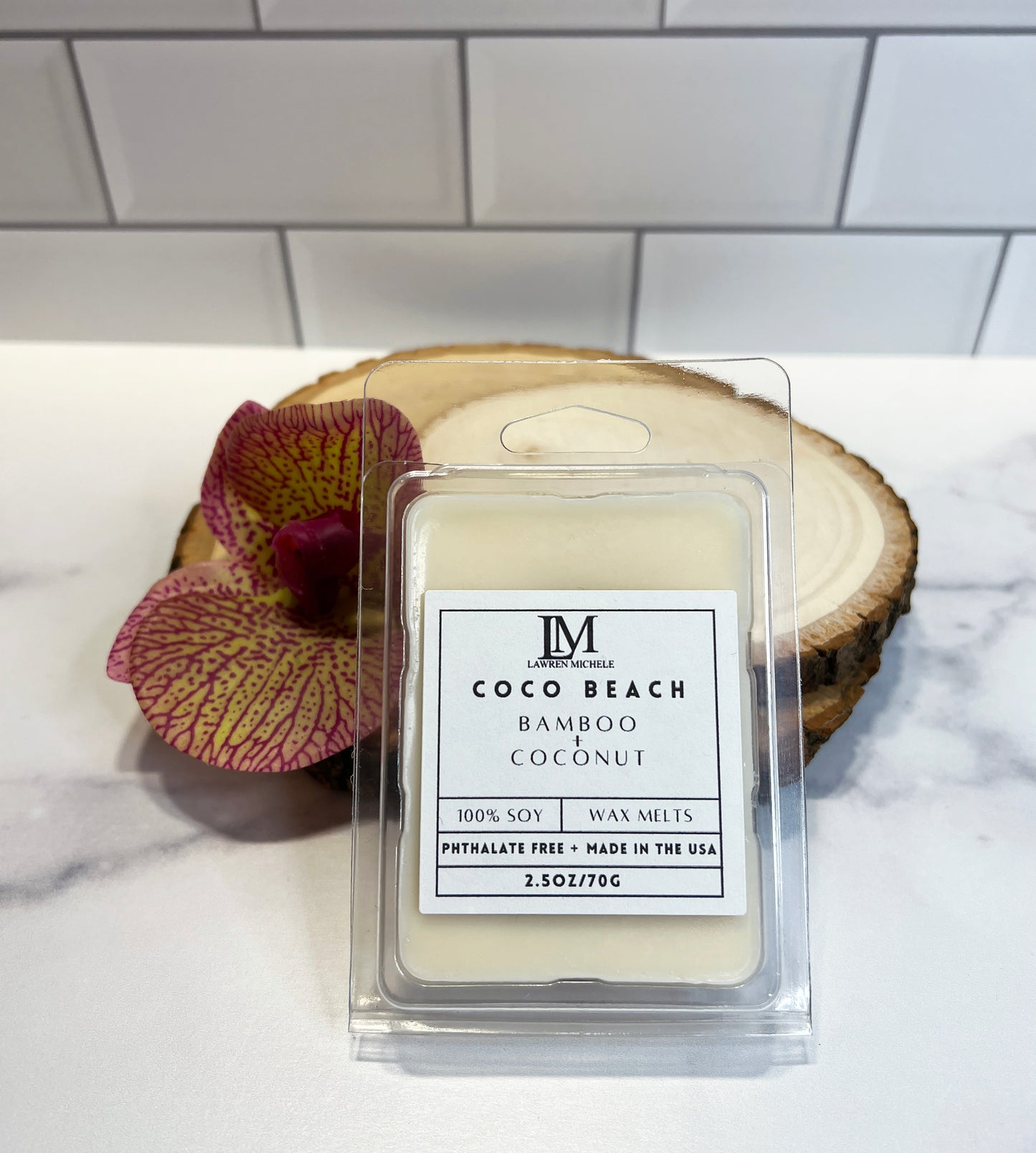 Coco Beach Wax Melts - Coconut, Bamboo