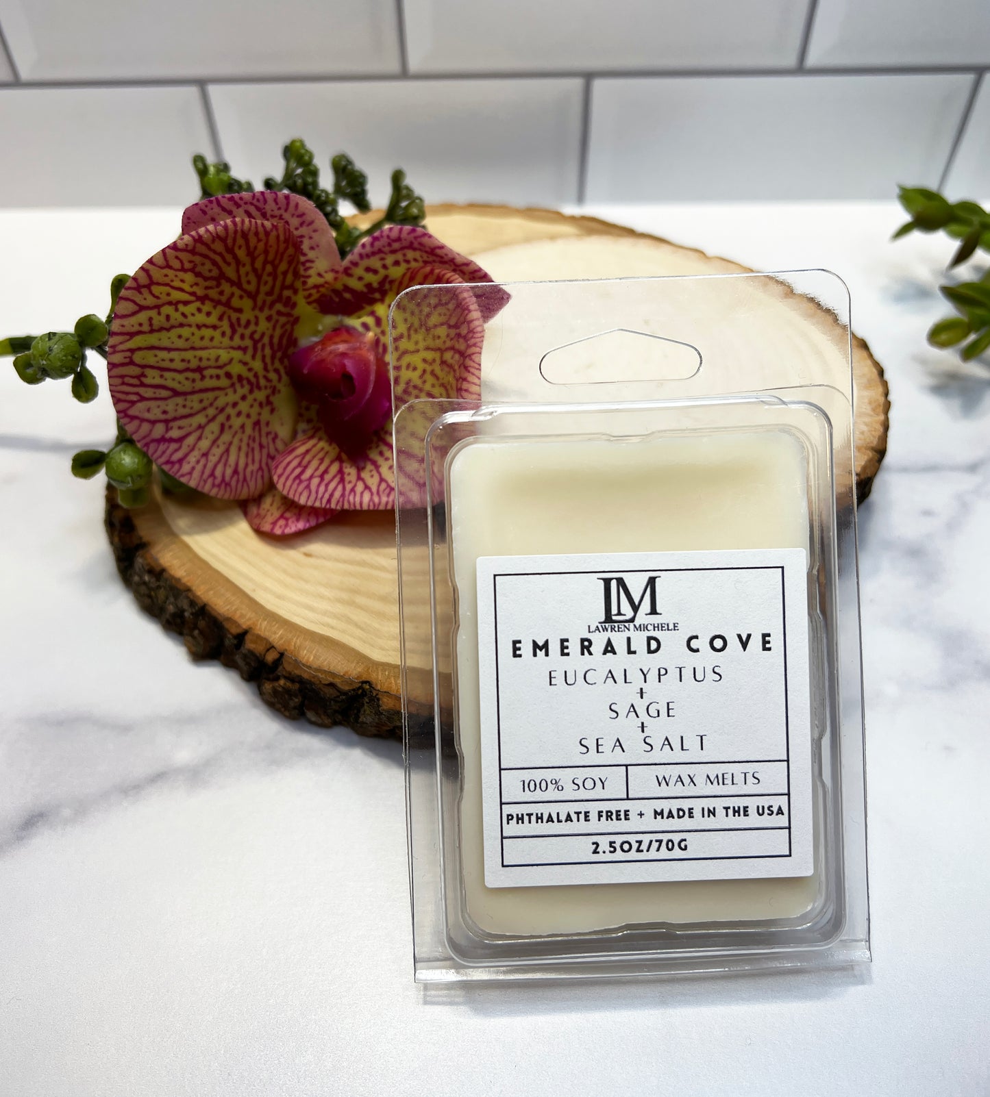 Emerald Cove Wax Melts - Eucalyptus, Sage, Sea Salt