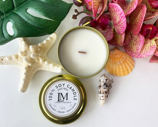 SPF Wood Wick 3oz Tin Soy Candle