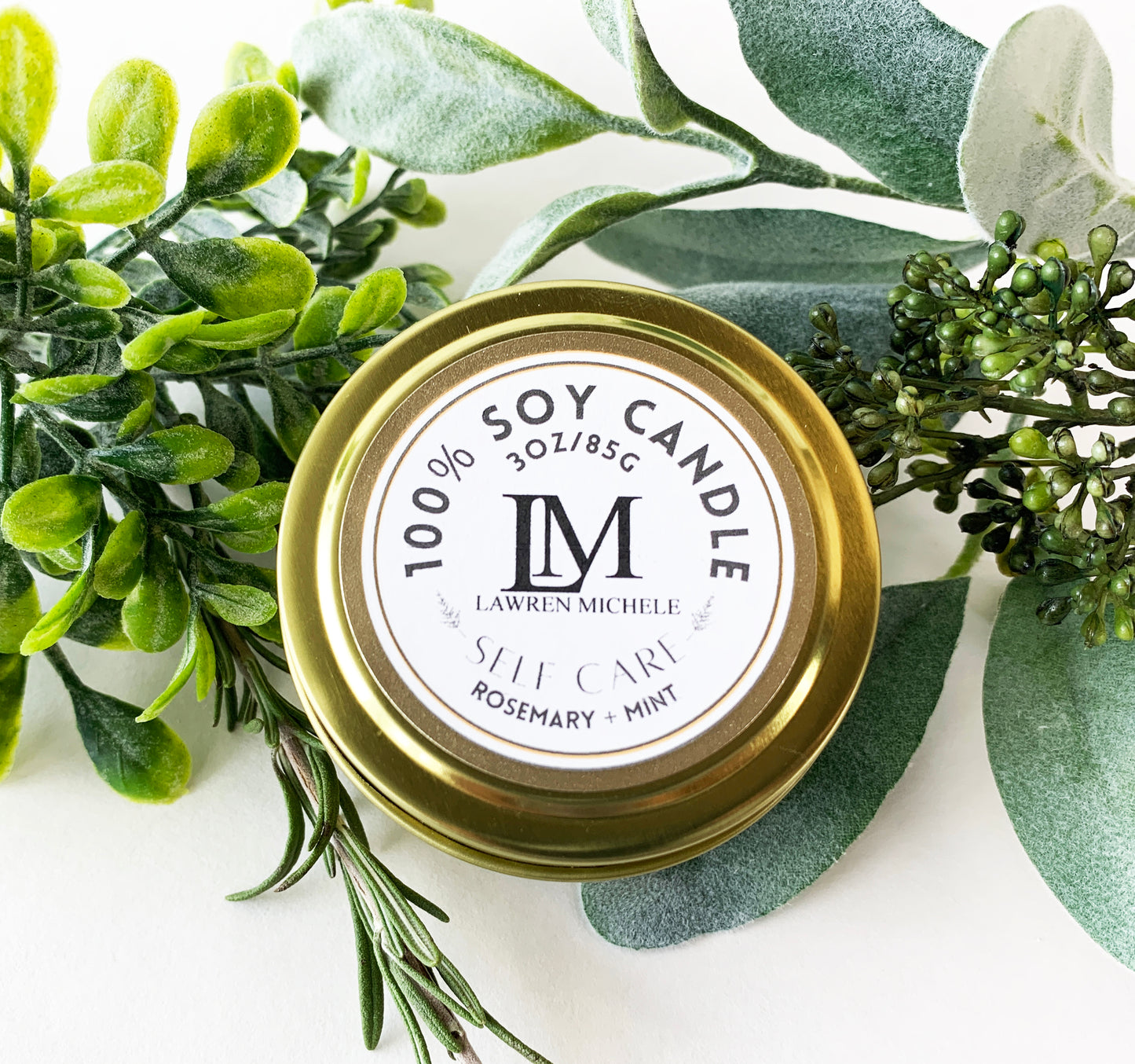 Self Care Wood Wick 3oz Tin Soy Candle