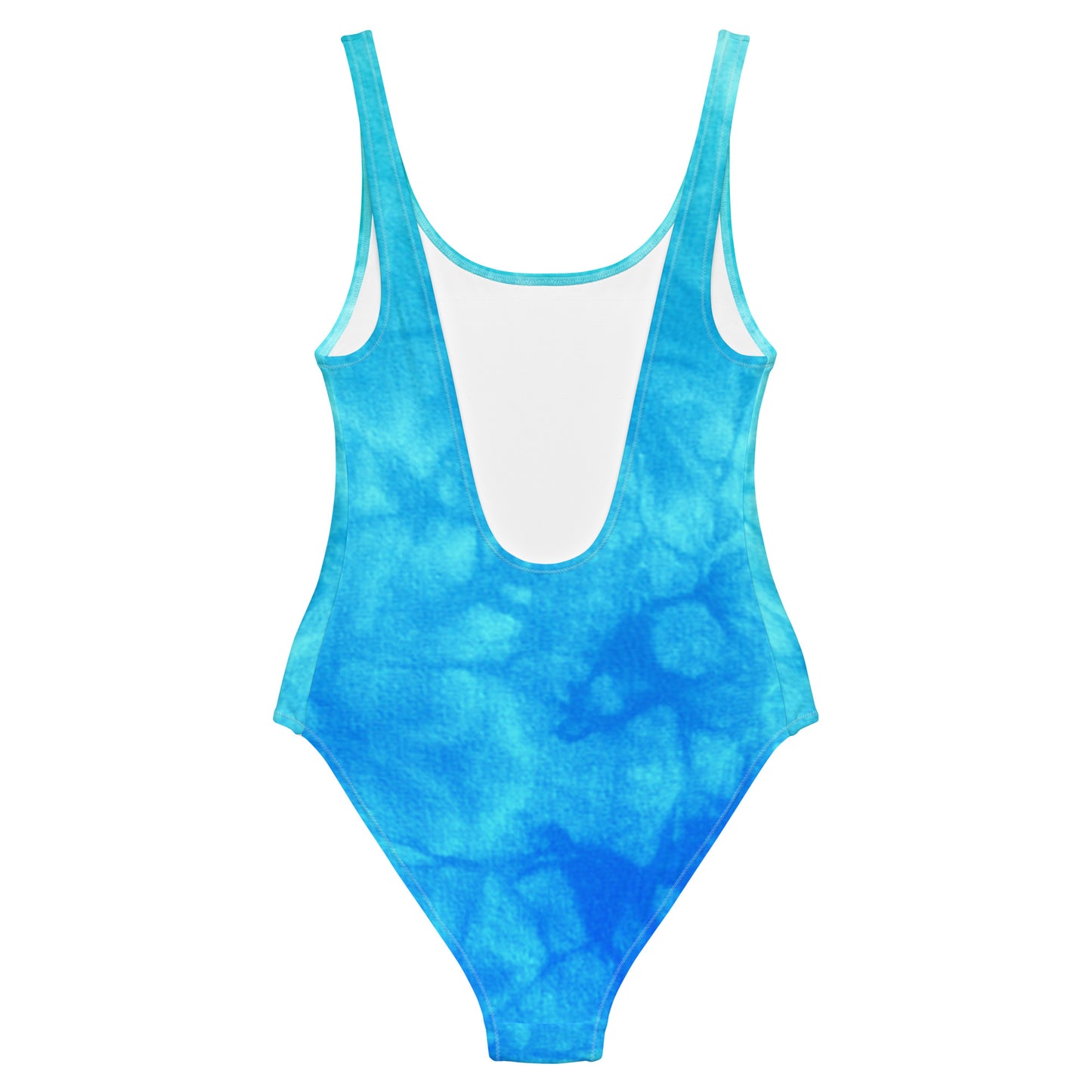 Blue & Green Tie Dye One-Piece Swimsuit