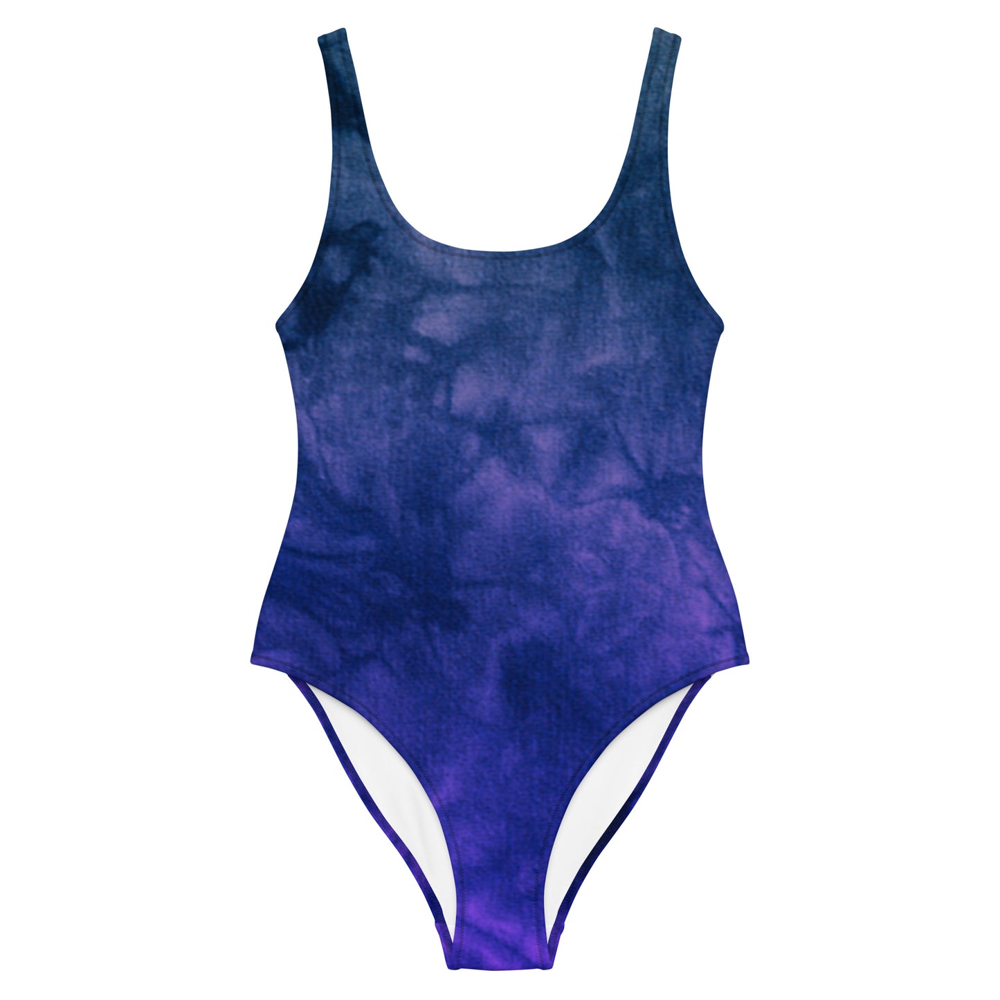 Blue & Purple Tie Dye One-Piece Swimsuit
