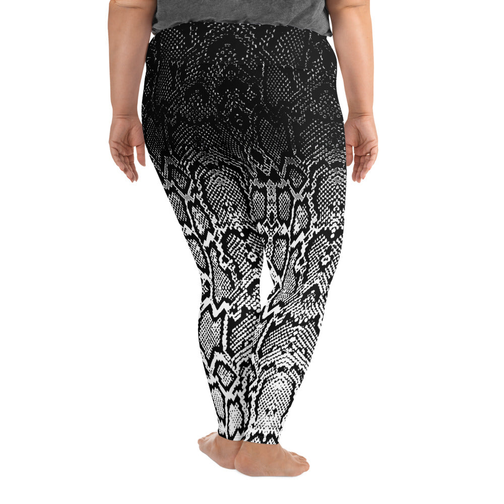 Ombre Snakeskin Plus Size Leggings