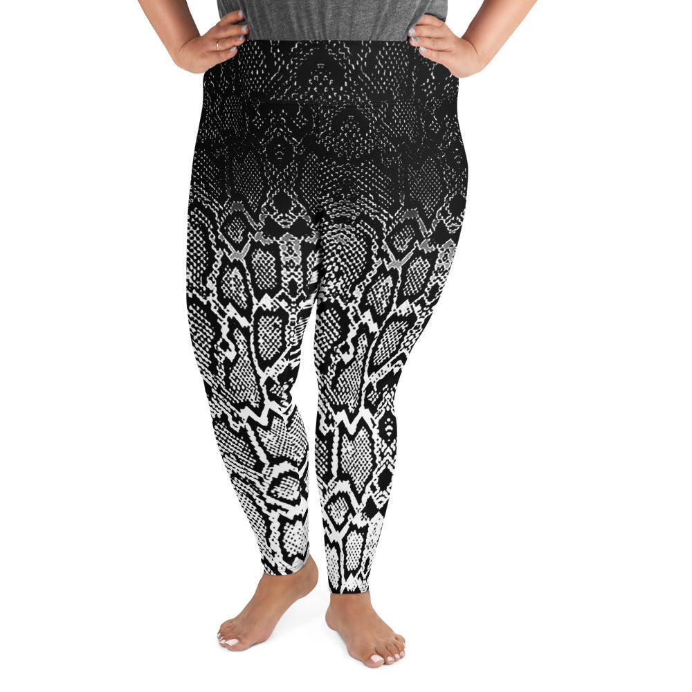 Ombre Snakeskin Plus Size Leggings