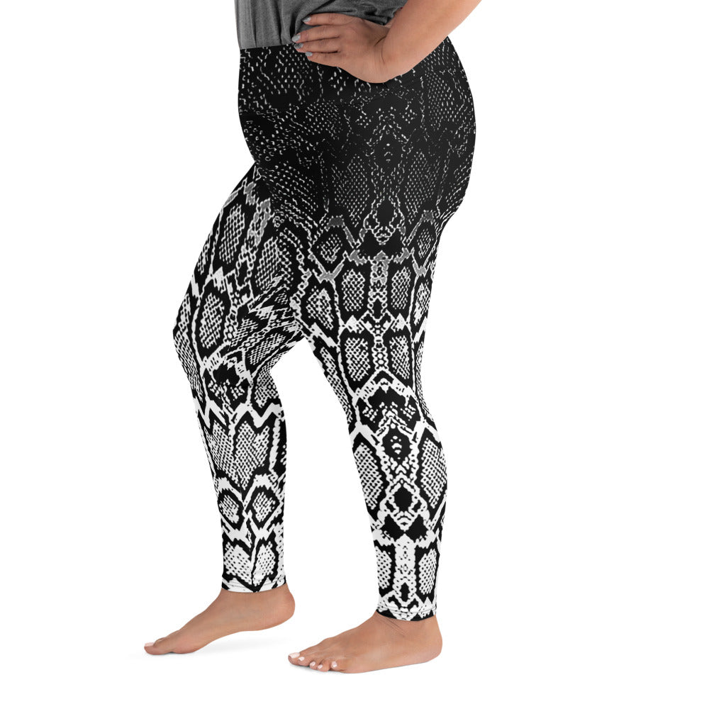 Ombre Snakeskin Plus Size Leggings