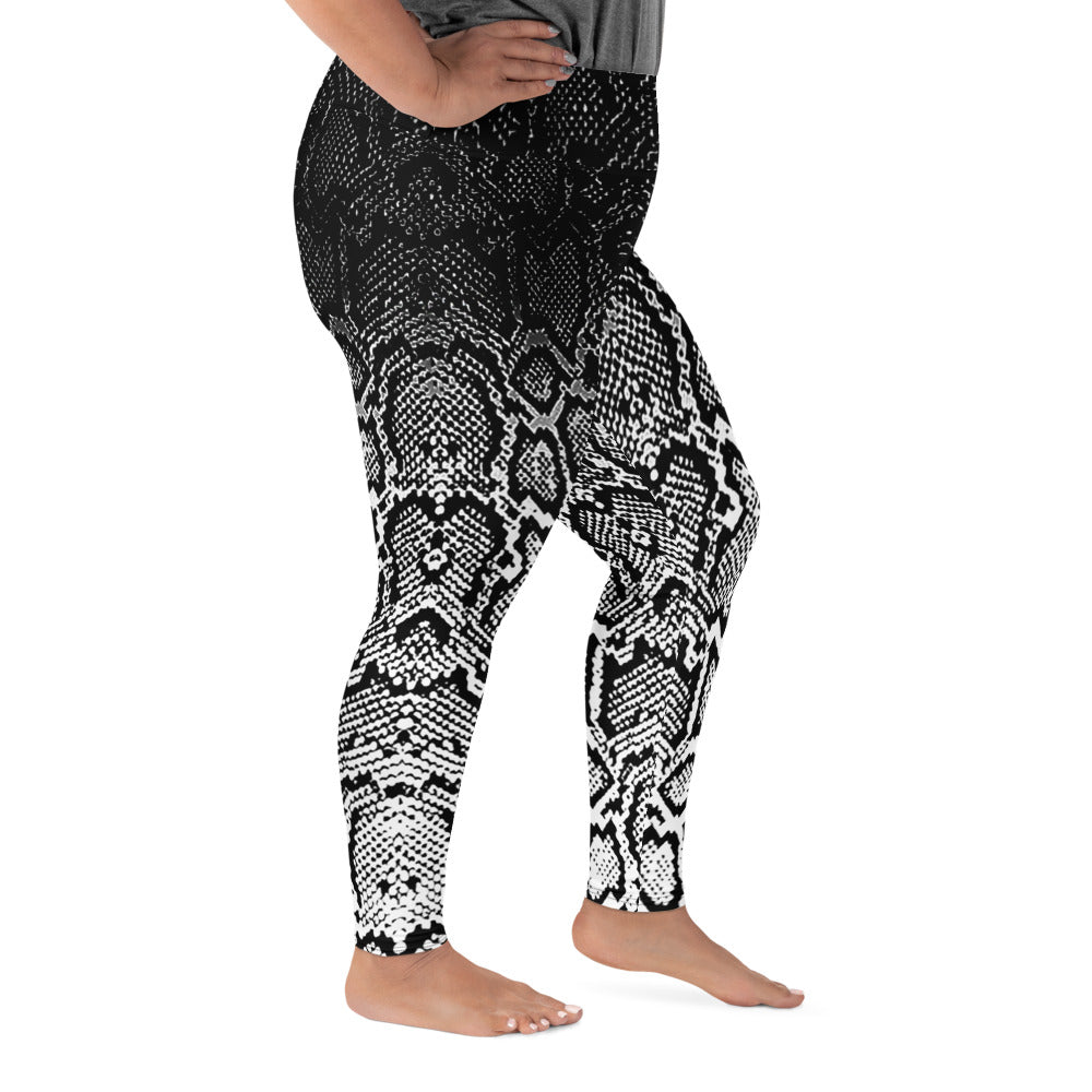 Ombre Snakeskin Plus Size Leggings