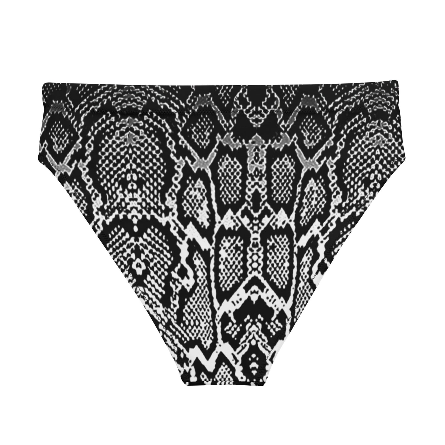 Ombre Digital Snakeskin Print Eco Friendly High-Waisted Bikini Bottom