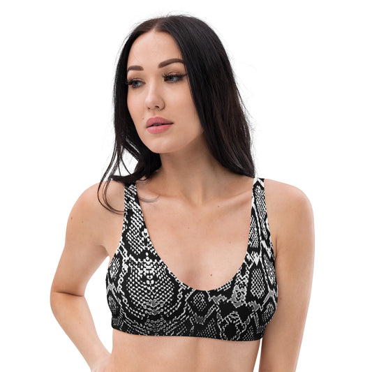 Ombre Digital Snakeskin Eco Friendly Bikini Top w/ Removable Padding